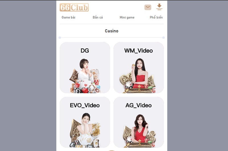 Đôi Nét Thông Tin Về Sảnh Casino 66Club
