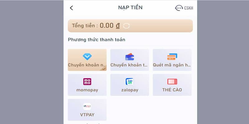 Hướng dẫn nạp tiền 66Club qua ví điện tử siêu nhanh