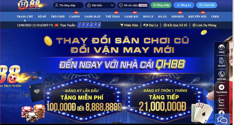 Những điểm gì thú vị của sân chơi cá cược nhà cái QH88 trực tuyến có 